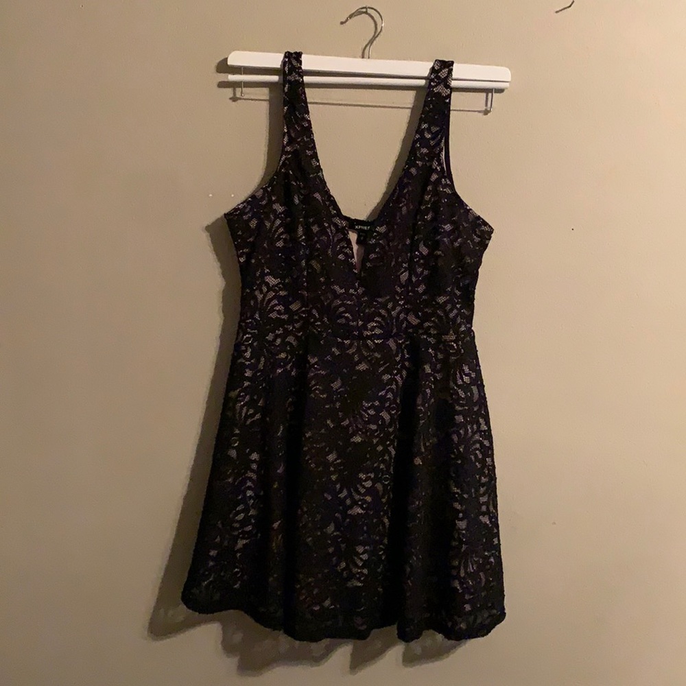 Black laced dress